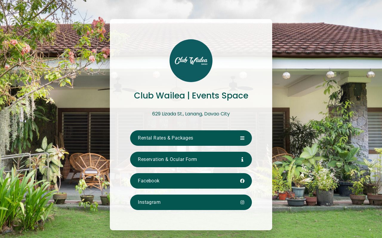 Club Wailea Events Space